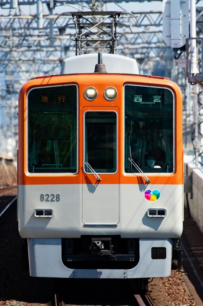 阪神8000系 8227F 8228号車前面(タイプⅢ)