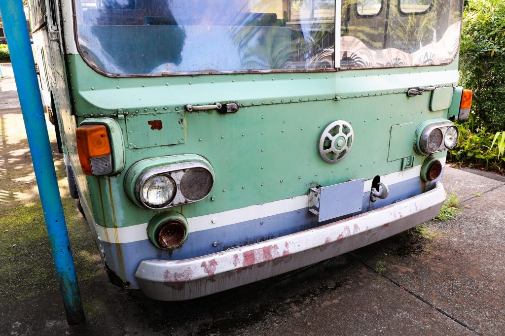 都営バスG-C457（大塚）。板橋交通公園で保存展示中のいすゞBU04系川重ボディ車。