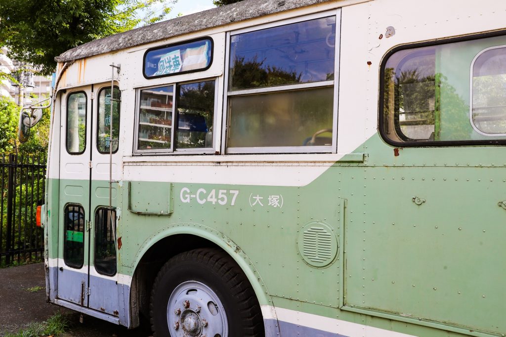 都営バスG-C457（大塚）。板橋交通公園で保存展示中のいすゞBU04系川重ボディ車。