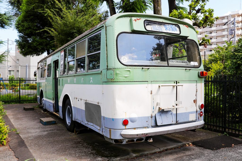 都営バスG-C457（大塚）。板橋交通公園で保存展示中のいすゞBU04系川重ボディ車。