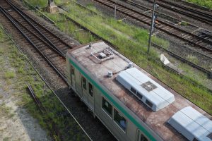 京都市交通局10系前期車 1108F(KS08) 屋根 2025年8月撮影