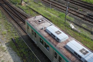 京都市交通局10系前期車 1108F(KS08) 屋根 2025年8月撮影