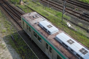 京都市交通局10系前期車 1108F(KS08) 屋根 2025年8月撮影