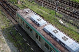 京都市交通局10系前期車 1108F(KS08) 屋根 2025年8月撮影