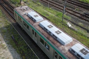 京都市交通局10系前期車 1108F(KS08) 屋根 2025年8月撮影