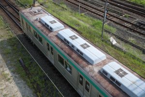 京都市交通局10系前期車 1108F(KS08) 屋根 2025年8月撮影
