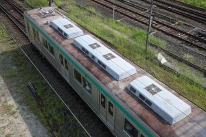 京都市交通局10系前期車 1108F(KS08) 屋根 2025年8月撮影