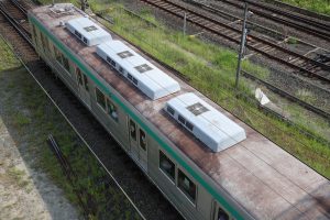 京都市交通局10系前期車 1108F(KS08) 屋根 2025年8月撮影