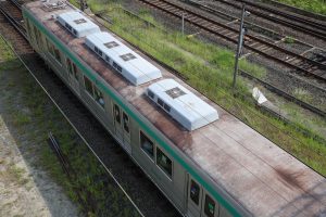 京都市交通局10系前期車 1108F(KS08) 屋根 2025年8月撮影