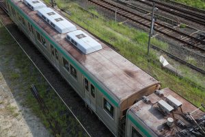 京都市交通局10系前期車 1108F(KS08) 屋根 2025年8月撮影