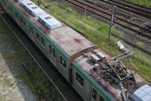 京都市交通局10系前期車 1108F(KS08) 屋根 2025年8月撮影
