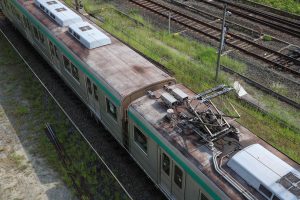 京都市交通局10系前期車 1108F(KS08) 屋根 2025年8月撮影