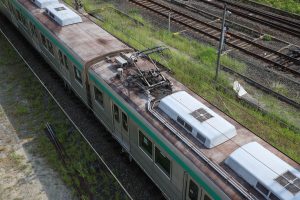 京都市交通局10系前期車 1108F(KS08) 屋根 2025年8月撮影