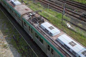 京都市交通局10系前期車 1108F(KS08) 屋根 2025年8月撮影