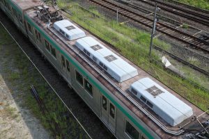 京都市交通局10系前期車 1108F(KS08) 屋根 2025年8月撮影