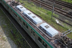 京都市交通局10系前期車 1108F(KS08) 屋根 2025年8月撮影