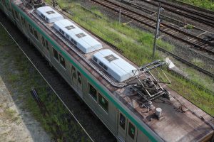 京都市交通局10系前期車 1108F(KS08) 屋根 2025年8月撮影