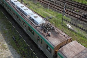 京都市交通局10系前期車 1108F(KS08) 屋根 2025年8月撮影