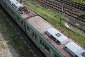 京都市交通局10系前期車 1108F(KS08) 屋根 2025年8月撮影