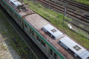 京都市交通局10系前期車 1108F(KS08) 屋根 2025年8月撮影