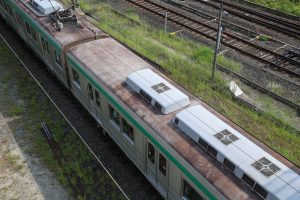 京都市交通局10系前期車 1108F(KS08) 屋根 2025年8月撮影