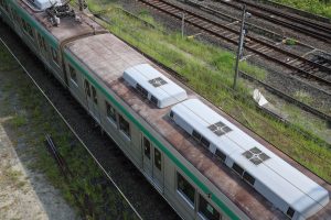 京都市交通局10系前期車 1108F(KS08) 屋根 2025年8月撮影