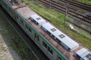 京都市交通局10系前期車 1108F(KS08) 屋根 2025年8月撮影