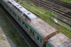 京都市交通局10系前期車 1108F(KS08) 屋根 2025年8月撮影
