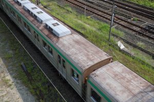 京都市交通局10系前期車 1108F(KS08) 屋根 2025年8月撮影