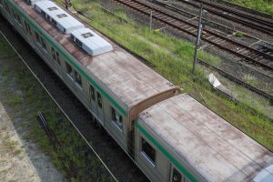 京都市交通局10系前期車 1108F(KS08) 屋根 2025年8月撮影