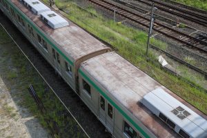 京都市交通局10系前期車 1108F(KS08) 屋根 2025年8月撮影