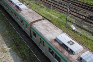京都市交通局10系前期車 1108F(KS08) 屋根 2025年8月撮影