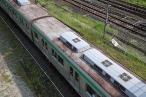 京都市交通局10系前期車 1108F(KS08) 屋根 2025年8月撮影