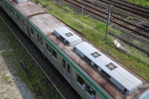 京都市交通局10系前期車 1108F(KS08) 屋根 2025年8月撮影