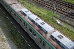 京都市交通局10系前期車 1108F(KS08) 屋根 2025年8月撮影