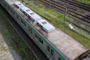 京都市交通局10系前期車 1108F(KS08) 屋根 2025年8月撮影