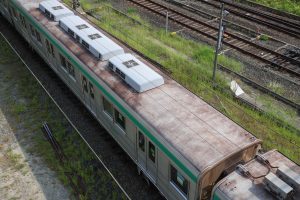 京都市交通局10系前期車 1108F(KS08) 屋根 2025年8月撮影