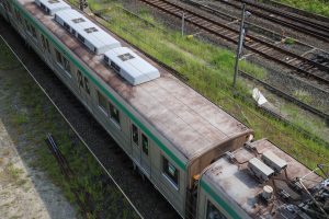 京都市交通局10系前期車 1108F(KS08) 屋根 2025年8月撮影