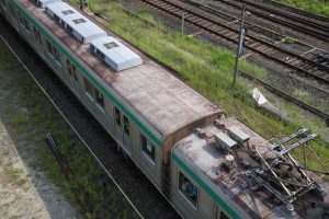 京都市交通局10系前期車 1108F(KS08) 屋根 2025年8月撮影