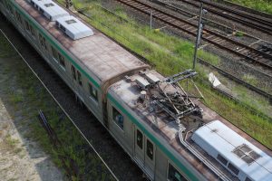 京都市交通局10系前期車 1108F(KS08) 屋根 2025年8月撮影