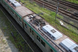 京都市交通局10系前期車 1108F(KS08) 屋根 2025年8月撮影