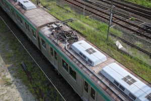 京都市交通局10系前期車 1108F(KS08) 屋根 2025年8月撮影