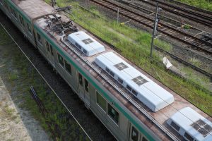 京都市交通局10系前期車 1108F(KS08) 屋根 2025年8月撮影
