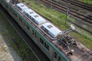 京都市交通局10系前期車 1108F(KS08) 屋根 2025年8月撮影