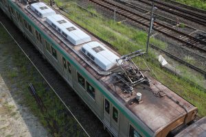 京都市交通局10系前期車 1108F(KS08) 屋根 2025年8月撮影