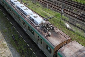 京都市交通局10系前期車 1108F(KS08) 屋根 2025年8月撮影