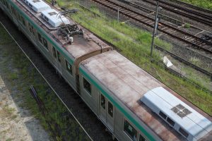 京都市交通局10系前期車 1108F(KS08) 屋根 2025年8月撮影