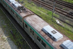 京都市交通局10系前期車 1108F(KS08) 屋根 2025年8月撮影