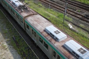 京都市交通局10系前期車 1108F(KS08) 屋根 2025年8月撮影