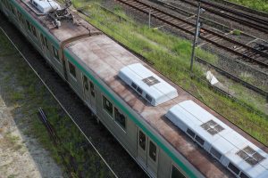 京都市交通局10系前期車 1108F(KS08) 屋根 2025年8月撮影